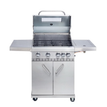 4+1 Burner Gas BBQ Grill Large Capacity 3-5 People Ceramic Camping BBQ Grill Portable OEM Welcomed